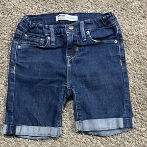 Signature by Levi Strauss Kids Dark Blue Cuffed Shorts